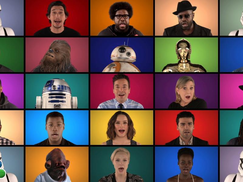Elenco de The Force Awakens canta medley (A Cappella)